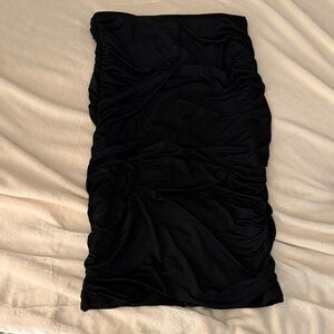 Fashion Nova Black Ruched Skirt